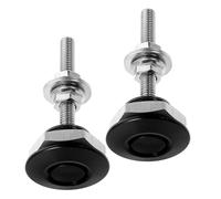 HAPINARY 2pcs Car Bonnet Hood Lock 30mm Black Aluminum Alloy Quick Release Push Button Latch Pins Universal Racing Front Hood Lock Clips for Auto Exterior