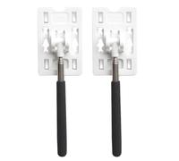 HAPINARY 2pcs Car Payment Card Holder Sticks for Parking Access White and Black Vehicle Parking Toll Card Holders for Car Supplies