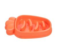HAPINARY 2pcs Cat Slow Feeder Bowl Carrot Shape Pet Feeder Dog Puppy Raised Food Dispenser