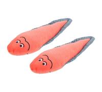 HAPINARY 2pcs Catnip Fish Toy Cartoon Fish for Kittens Self-amusing Teething Toy Engaging Cat Plaything to Keep Cats Fit and Happy