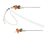 HAPINARY 2pcs Chinese Hair Pins with Gourd Shape and Silver Metal Material, Meticulously Hand Polished with Dynamic Tassel Movement, for Traditional Chinese Outfits and Events