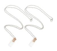 HAPINARY 2pcs Christian Mustard Seed Glass Vial Necklace with Elegant Design, Uplifting Support, and Easily Wearable Religious Jewelry Pendant for Baptisms and Confirmations