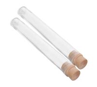 HAPINARY 2pcs Clear Pet Hair Memorial Bottles Transparent Keepsake Jars for Cat Whiskers and Dog Hair Storage Portable Multipurpose Display Containers for Cherished Pet Memories