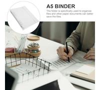 HAPINARY 2Pcs Clear Refillable Notebook Covers PP Frosted Binder Shells with Lightweight Document Folder Organizers for Students and Office Use