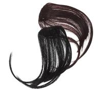 HAPINARY 2pcs Clip Bangs Extensions for Women Natural Invisible Fringe Hairpiece Comfortable Durable Hair Accessories for All Face Shapes Deep