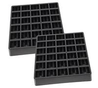 HAPINARY 2pcs Counting Money Box Supermarket Coin Case Sturdy Plastic Coin Holder for Cashier Bank Shopping Mall