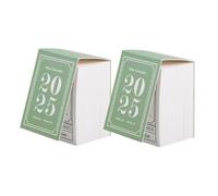 HAPINARY 2pcs Cute Mini Desk Calendar Tear Off Daily Planner with Narrative Poetry Design Thick for Home Office Romantic Retro Atmosphere January to December