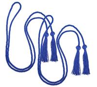 HAPINARY 2pcs Delicate Blue Graduation Suit Decoration with Tassel Distinction Cord for Graduation Week Polyester Braided Cords and Party Accessory
