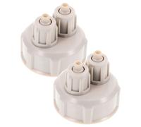 HAPINARY 2pcs Diy Bottle Cap Set for Aquarium Plants Quick-twist Air Diffuser Generator Easy-seal Design for Home Fish Tank System