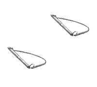 HAPINARY 2pcs Dog Barking Control Trainer Whistle Stainless Steel Sound Device for Positive Reinforcement Frequency for Training and Behavior Management