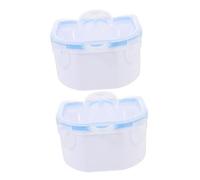 HAPINARY 2pcs Double-layer Nail Color Soak Bowl Manicure Spa Tool for Efficient Nail Polish Removal Suitable for Home and Salon Use Accelerates Cuticle Softening Process