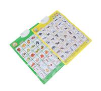 HAPINARY 2pcs Educational Audio Flipchart Boys and Girls Learning Chart for Preschoolers Animal Posters