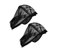 HAPINARY 2pcs Elastic Wig Mesh Cap Set Stylish U-shaped Wig Hats High Air Permeability for Hair Care