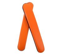 HAPINARY 2pcs Ergonomic Wheelchair Armrest Pad for Elderly with Comfortable Sponge and Pu Material, Orange Arm Support Cushion Suitable for Healthcare Facilities and Homes