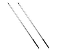 HAPINARY 2pcs Extendable Teachers Pointer with Non-reflective Black Tip Smooth Polished Handheld Classroom Teaching Aid for Whiteboard Presentations and Educational Use