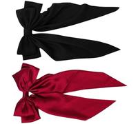 HAPINARY 2pcs Fabric Bow Hair Clips for Women and Large Bowknot Hair Barrettes Comfortable and Not Easy to Break Alloy Material for Engagement or Honeymoon