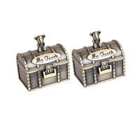 HAPINARY 2pcs Fetal Hair Tooth Fairy Box Storage for Boys and Girls Keepsake Teeth Case