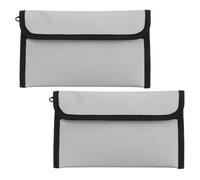 HAPINARY 2pcs Fireproof Waterproof Document Bag with Zipper - Fireproof File Organizer and Money Storage Pouch - Legal Size Document Holder for Travel and Important Paper Protection