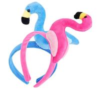 HAPINARY 2pcs Flamingo Headbands Cute Animal Hair Accessories Multi Purpose Headdress for Parties Festivals and Face Washing Durable and Cloth Design Lightweight and Portable