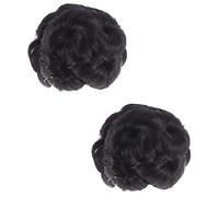 HAPINARY 2pcs Flower Hair Claws for Women Durable Ponytail Hair Extensions Secure Claw Design for Chignon and Updo Styles Easy to Wear Fits All Head Natural
