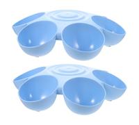 HAPINARY 2pcs Flower Shaped Food Feeder Bowl Six Petals Design Water and Food Dispenser Non-tip Pet Bowl for Easy Feeding and Hydration