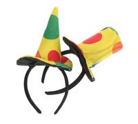 HAPINARY 2pcs Funny Clown Headdress Comfortable Carnival Headband with Distinctive Design for Halloween Birthday Parties and Festive Occasions Soft for All Day Wear