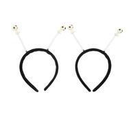 HAPINARY 2pcs Glow Dark Headband Doll Funny Cosplay Party Accessories for Halloween Costume Novelty Headband Creepy Doll Design Comfortable to Wear for Girls and Adults
