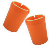 HAPINARY 2pcs Glow the Dark Car Ashtrays for Cigarettes, Plastic Material with High Temperature Resistance, Sl nd Stylish Design Suitable for Auto Interior and Home Use