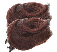 HAPINARY 2pcs Hair Bun Extensions Ponytail Chignon Hair Claw Clip Fashion Updo for Women