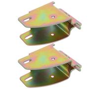 HAPINARY 2pcs Heavy Duty E Track Mounting Brackets Weather-Resistant Wood Beam Socket Fittings for Truck Bed Shelving Flexible E Track Beam Support for Logistics and Cargo Organization