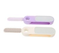 HAPINARY 2pcs Heel File: Nano Glass Foot File - Foot Buffer Exfoliating Scrubber - Ergonomic Handle for Removing Dead Skin and Calluses - Smooth Heels Care Tools