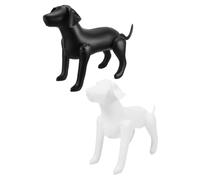 HAPINARY 2pcs Inflatable Dog Mannequins for Pet Clothing Display Dog Model for Shops Reusable for Showcasing Pet Apparel