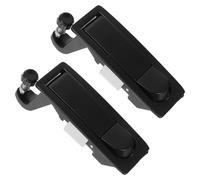 HAPINARY 2pcs Keyless Compression Latch Lock for Electrical Enclosure and Tool Box, Black Zinc Alloy Flush Mount with Corrosion Resistance and Effortless Installation for Industrial