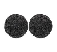 HAPINARY 2pcs Lava Stone Callus Remover for Feet and Hands, 1.97 Inch Black Ball, Dead Skin Exfoliator for Home Foot Care