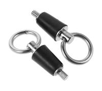 HAPINARY 2pcs Leak-proof Boat Drain Plug with Stainless Steel Handle and Rubber Stopper, 13mm Tapered Universal Compatibility for Sailing and Marine Environments