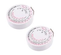 HAPINARY 2pcs Lightweight Plastic Tape Measures 1.5m Length with Scale Design and Space Saving Feature, Simple Stylish Body Measuring Tapes Suitable for Pocket Or Bag