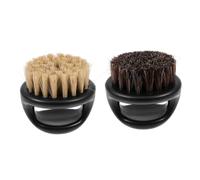 HAPINARY 2pcs Men Beard Brush Assorted Color Stiff Bristle Grooming Tools for Box Goatee Pirate Beard Moisture Resistant Facial Hair Cleaner and Skin Massager for Travel and Daily Care