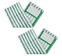 HAPINARY 2Pcs Microfiber Mop Pads Replacement for Flat Mop, Washable Reusable Microfibre Cleaning Cloths for Wet and Dry Floor Cleaning, Suitable for Home and Office Use