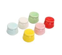 HAPINARY 2pcs Mini Cosmetic Pots Portable Refillable Dispenser Bottles for Lipstick Essential Oil Lightweight Storage Containers for Travel and Daily Use
