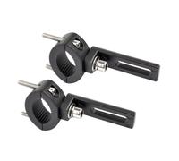 HAPINARY 2pcs Motorcycle Fog Light Bracket Durable Front Fork Lamp Holder for Side Lights Easy Installation Fits Tubes Motorcycle Accessory