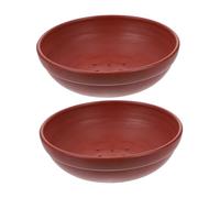 HAPINARY 2pcs Multi-function Plastic Bird Nests Breathable Household Breeding Nest for Pigeons Doves and Quails Safe and Durable Nesting Bowl for Home Use