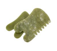 HAPINARY 2pcs Natural Jade Gua Sha Facial Beauty Tools 5.3x7.2cm 9.2x6.1cm Face Massage Boards for Traditional Chinese Gua Sha Therapy and Skin Care