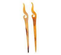 HAPINARY 2pcs Natural Ox Horn Hair Sticks Hairpin for Women Elegant Vintage Hair Ornaments for Updos and Special Occasions Birthdays and Anniversaries