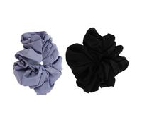 HAPINARY 2pcs Oversized Satin Fabric Scrunchies for Women and Elastic Ballet Ponytail Holders with Lasting Stretch Gentle Cushioning Hair Bands for Thick Hair French Style Party Accessories