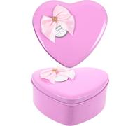 HAPINARY 2Pcs Pink Heart-Shaped Iron Box Soap Flower Set Bear and Rose for Valentine’S Day, Mother’S Day, Birthday Presents, Decorative Simulated Flower Box