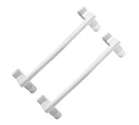 HAPINARY 2pcs Plastic Towel Rack Hooks for Cabinet Doors Over Door Hanging Towel Bars for Kitchen Cloths Storage Rack