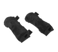 HAPINARY 2pcs Plush Crutch Grip Cushion Soft Crutch Grips Cover Black Wrap Outdoor Winter Use for Seniors