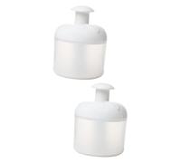 HAPINARY 2pcs Portable Bubble Maker for Face Cleanser White Foaming Cup for Deep Skin Cleaning Easy Operation for Women and Girls for Home Travel