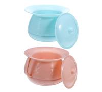 HAPINARY 2pcs Portable Chamber Pot with Lid Thickened Durable Urine Bottle for Adults and Leakproof Seal for Odor Control Lightweight Travel and Home Emergency Potty for Training and