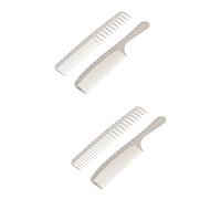 HAPINARY 2pcs Professional Hair Cutting Combs with Measuring Scale Lightweight Pocket Styling Combs for Hairdressing Cutting Dying Versatile Fine and Wide Tooth Design for Barbers and